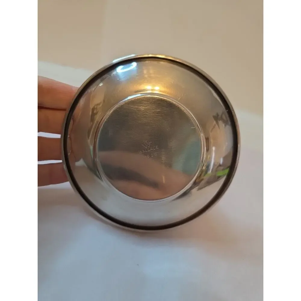 Antique Wallace Silver Plate M616 Creamer Attached Plate Hinged Lid